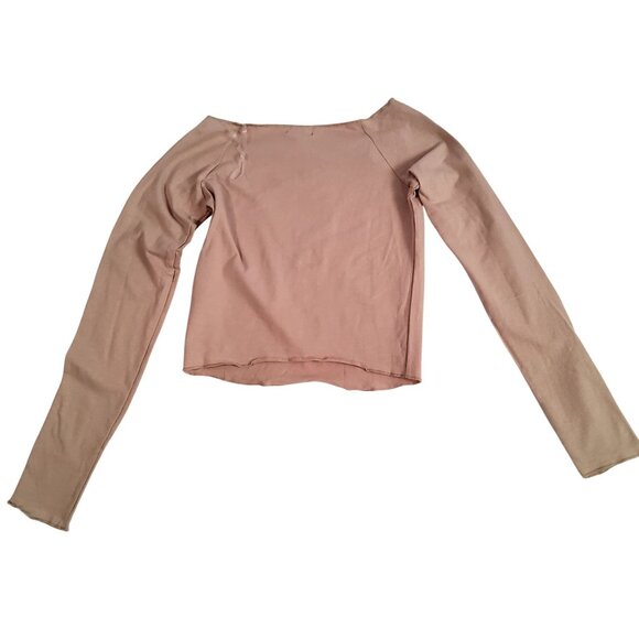 Wild Fable Elegant Taupe hue Long Sleeve Top Soft and breathable fabric  Size XS - Picture 2 of 7